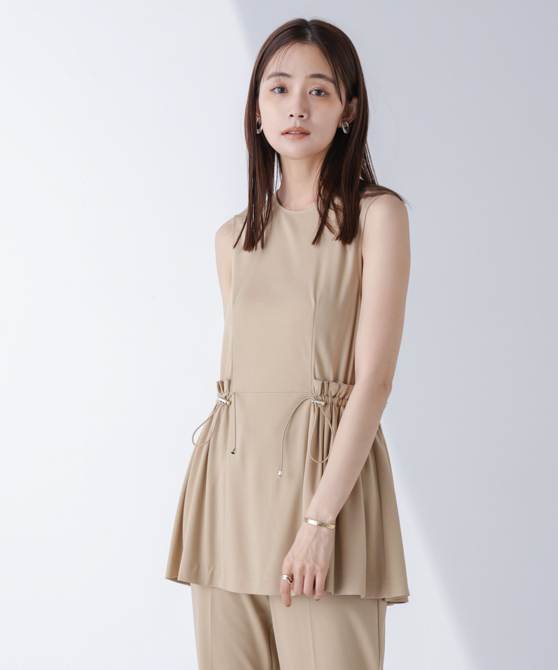 nano･universe「AtPARK＆DAILYWEAR/サイドドロストトップス（セットアップ可）」|Tシャツ・カットソー|