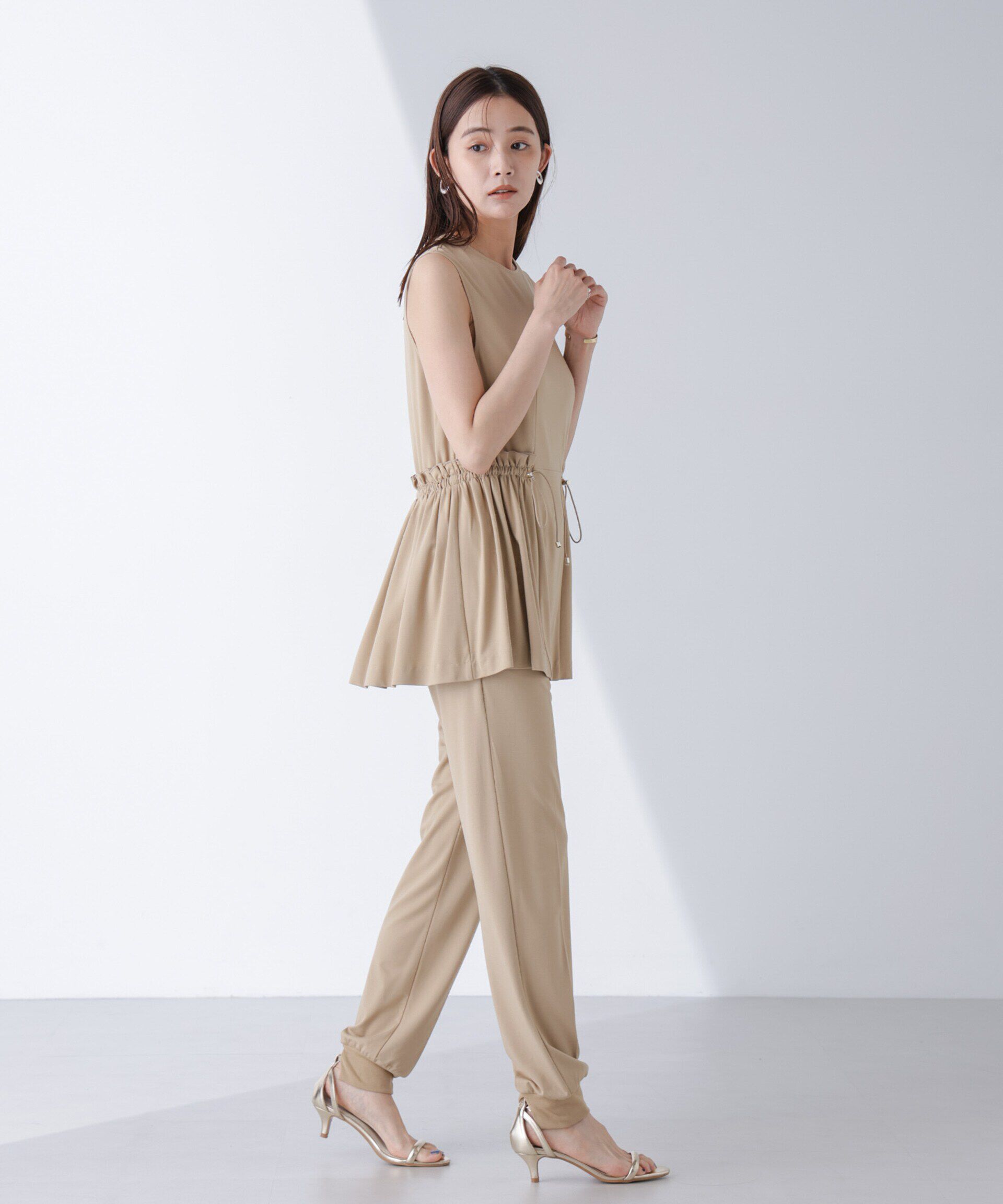 nano･universe「AtPARK＆DAILYWEAR/サイドドロストトップス（セットアップ可）」|Tシャツ・カットソー|