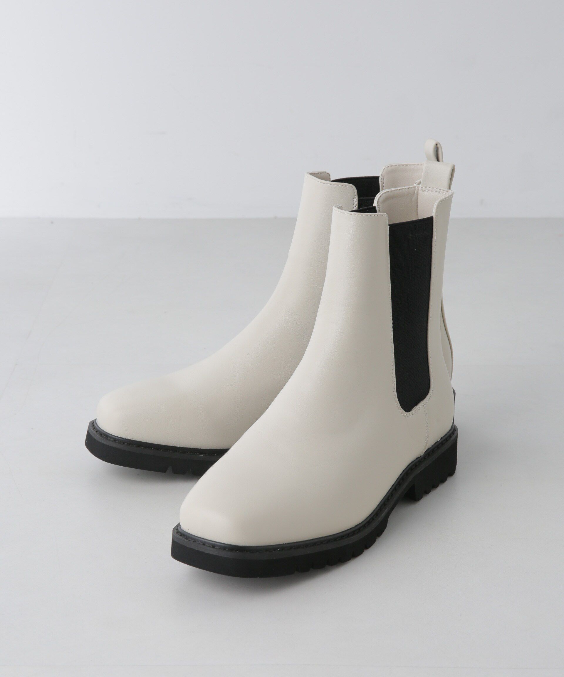 nano･universe「サイドゴアショートブーツ」|ショートブーツ|