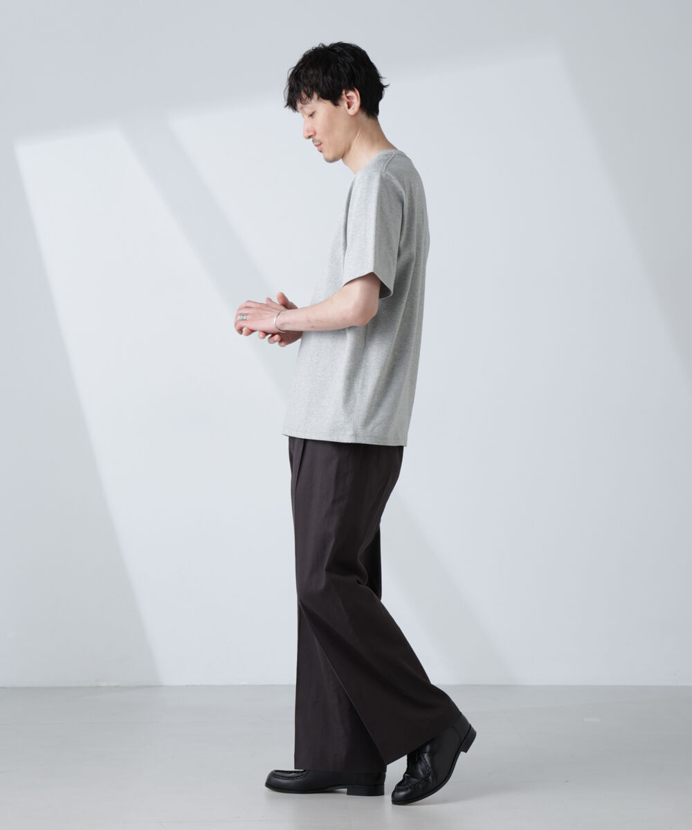 nano･universe「WEB限定/Anti Soaked(R) 汗染み防止 クルーネックレギュラーシルエットTシャツ」|Tシャツ・カットソー|