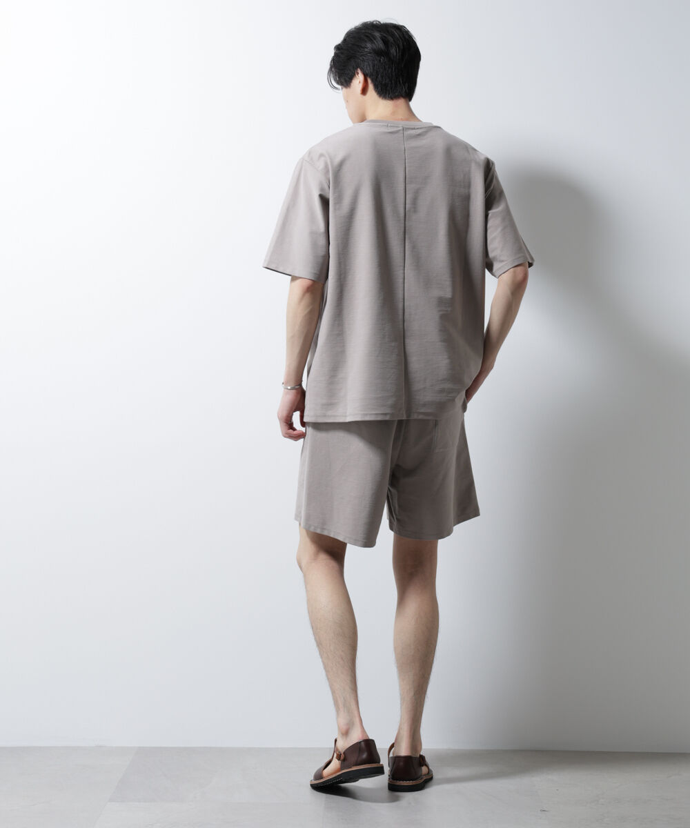 nano･universe「「MC」coveross(R)ツイル調 冷感プレーティング天竺ショーツ」|チノ|