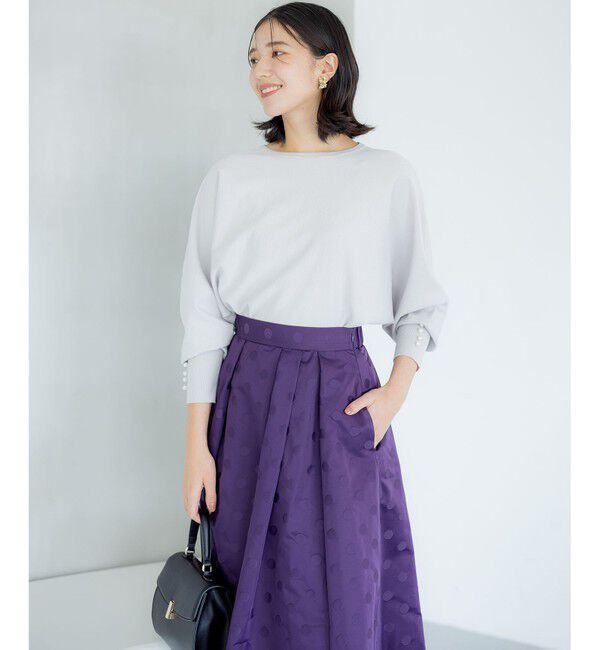 組曲「【洗える・6色展開】Elenaドルマンニット プルオーバー」|ニット・セーター|