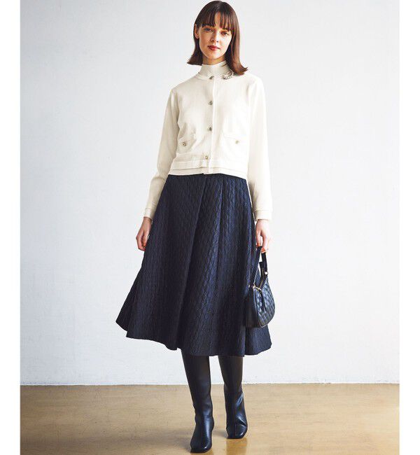 組曲「ジオメトリックフラワージャガード フレアスカート」|スカート|