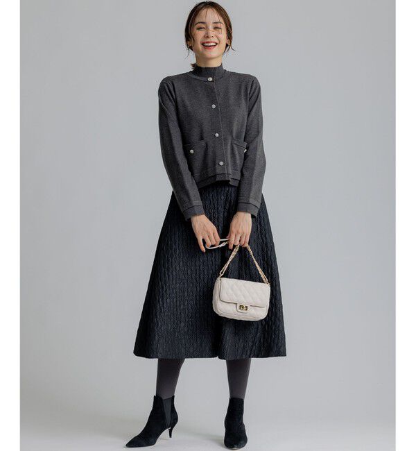 組曲「ジオメトリックフラワージャガード フレアスカート」|スカート|