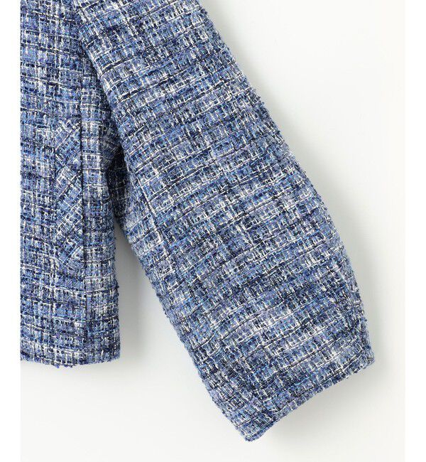 組曲「【KUMIKYOKU NAVY】マカロンツイード ジャケット」|ノーカラージャケット|