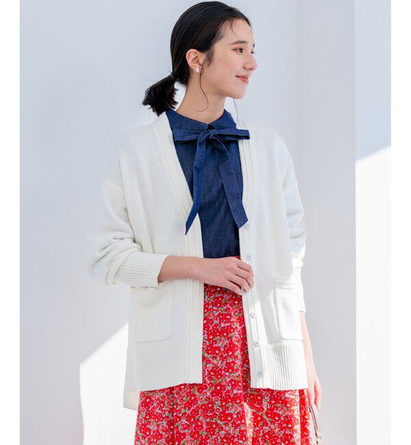 組曲「【WEB限定】SOBANEラメカーディガン」|カーディガン|