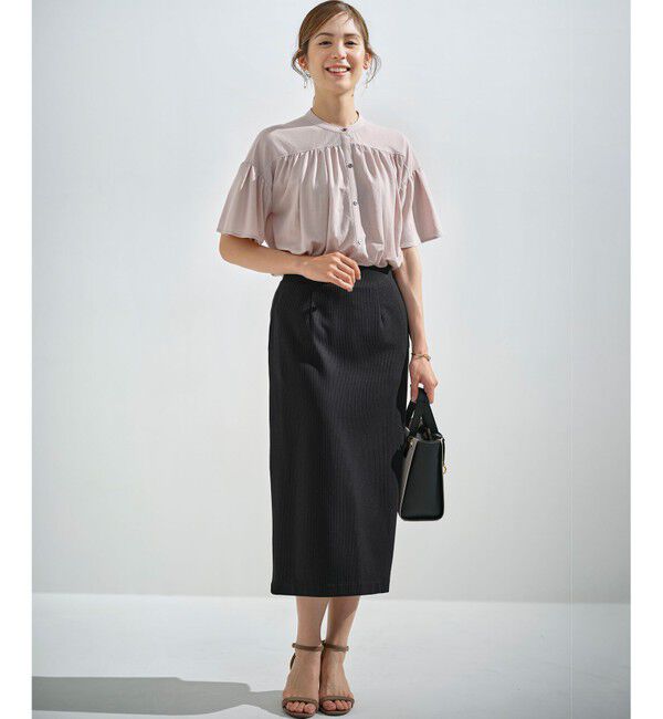 組曲「【WEB限定】ストライプジャガード タイトスカート」|スカート|