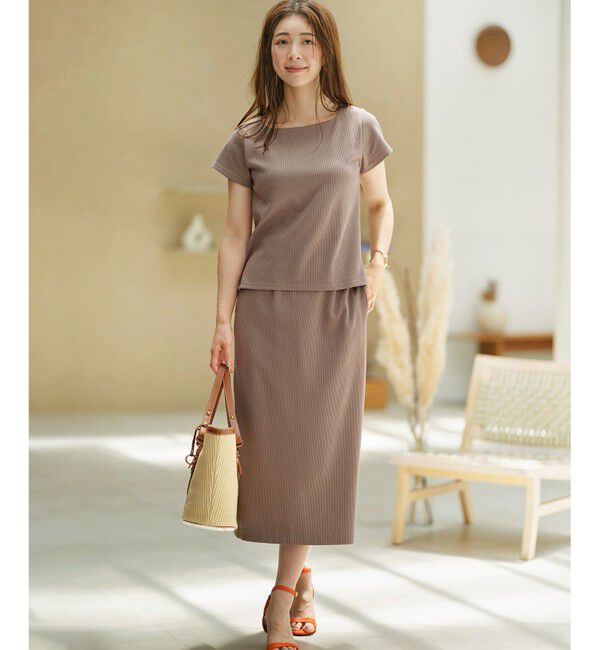 組曲「【WEB限定】ストライプジャガード タイトスカート」|スカート|