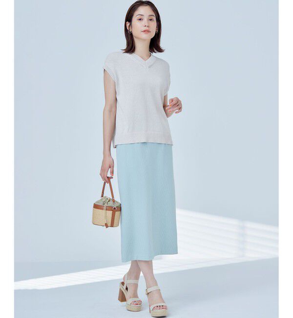 組曲「【WEB限定】ストライプジャガード タイトスカート」|スカート|