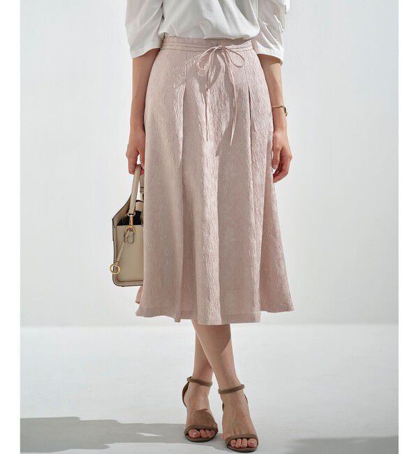 組曲「【WEB限定】エアリーフラワージャガード フレアスカート」|スカート|