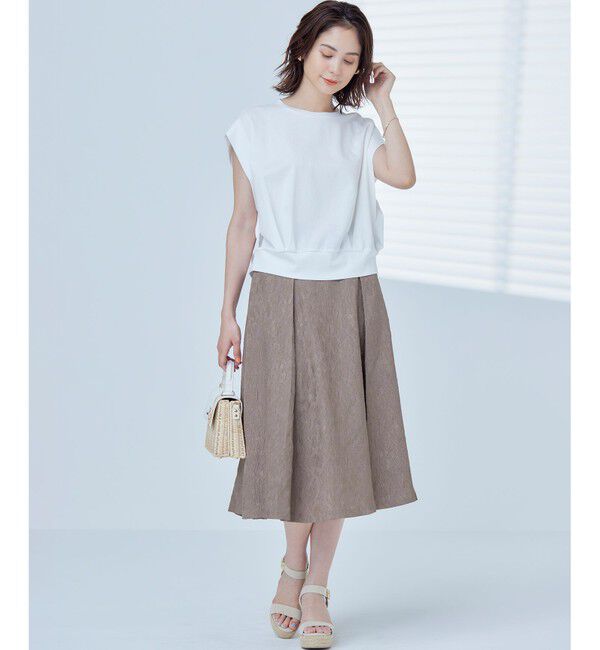 組曲「【WEB限定】エアリーフラワージャガード フレアスカート」|スカート|