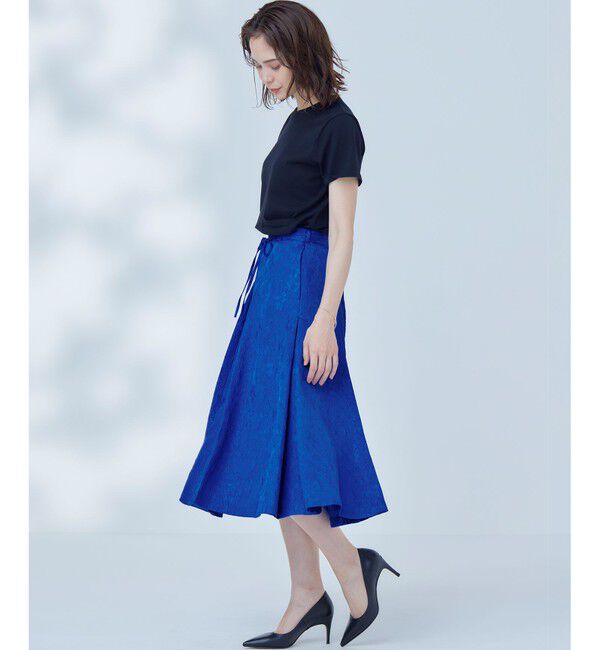 組曲「【WEB限定】エアリーフラワージャガード フレアスカート」|スカート|