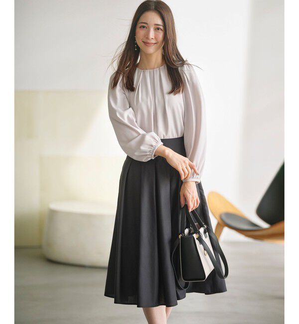 組曲「【WEB限定】ジョーゼットシフォン パフスリーブブラウス」|シャツ・ブラウス|