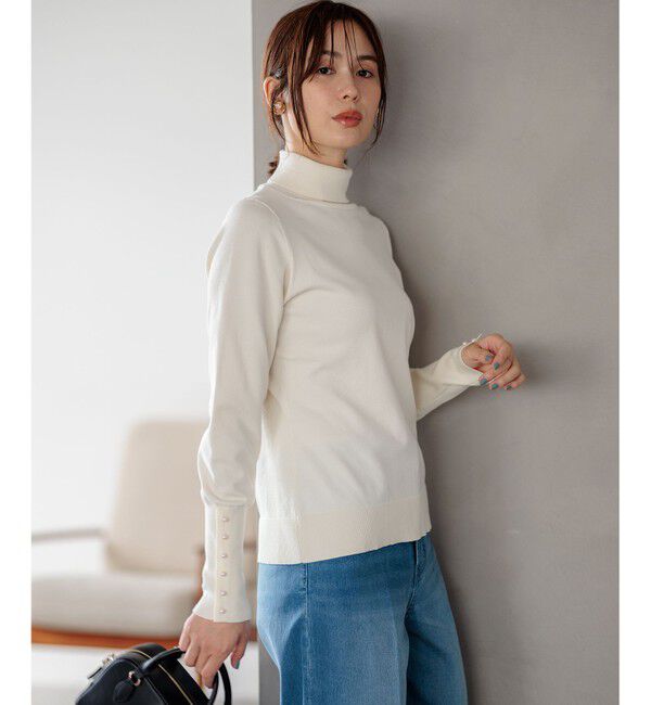 組曲「【WEB限定色あり】ELENA タートルネック ニット」|ニット・セーター|