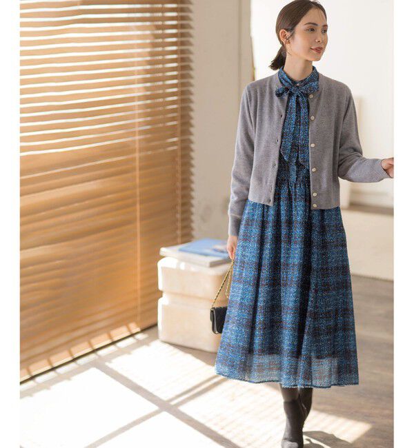 組曲「【アンサンブル対応可】ピュアカシミヤ ビジューカーディガン」|ニット・セーター|