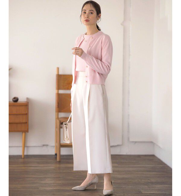 組曲「【アンサンブル対応可】ピュアカシミヤ ビジューカーディガン」|ニット・セーター|