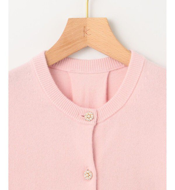 組曲「【アンサンブル対応可】ピュアカシミヤ ビジューカーディガン」|ニット・セーター|