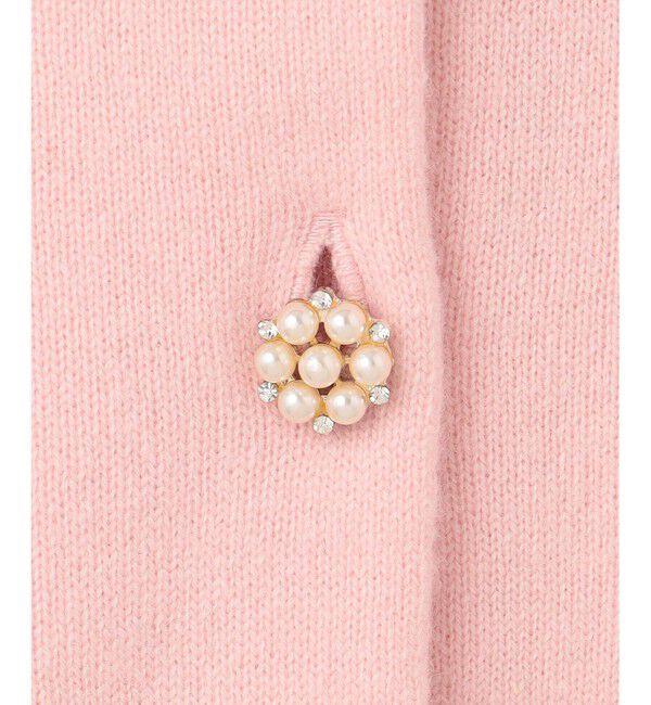 組曲「【アンサンブル対応可】ピュアカシミヤ ビジューカーディガン」|ニット・セーター|