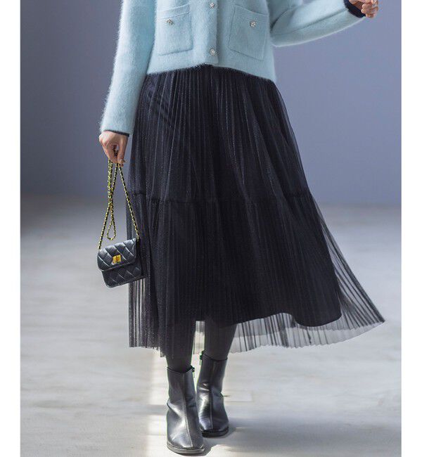 組曲「ラメチュールプリーツ スカート」|スカート|