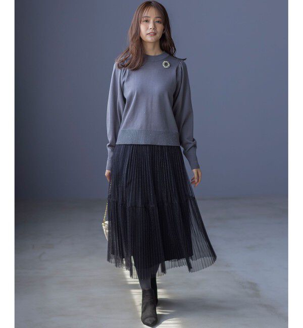組曲「ラメチュールプリーツ スカート」|スカート|