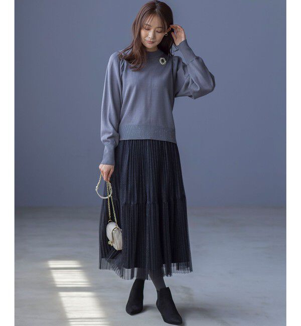 組曲「ラメチュールプリーツ スカート」|スカート|