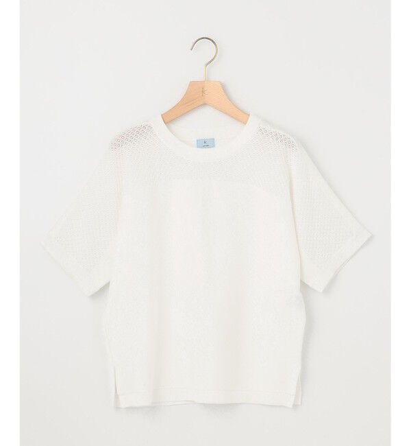 組曲「【WEB限定】メッシュ切り替えドルマン ニット」|ニット・セーター|