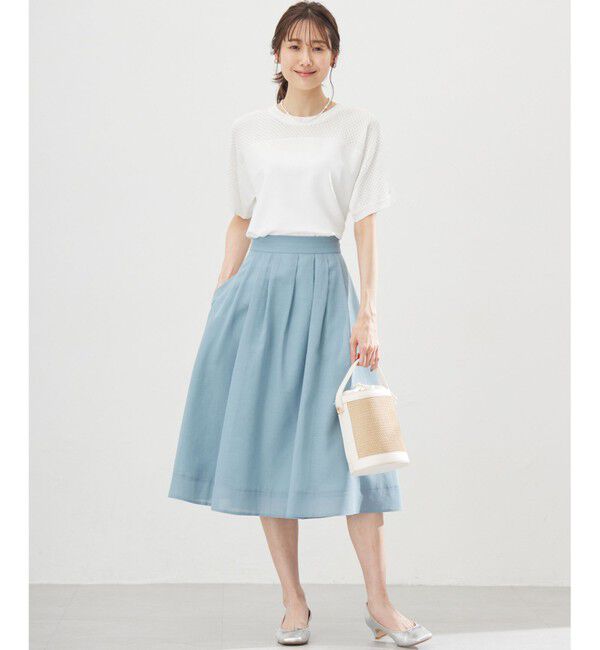 組曲「【WEB限定】メッシュ切り替えドルマン ニット」|ニット・セーター|