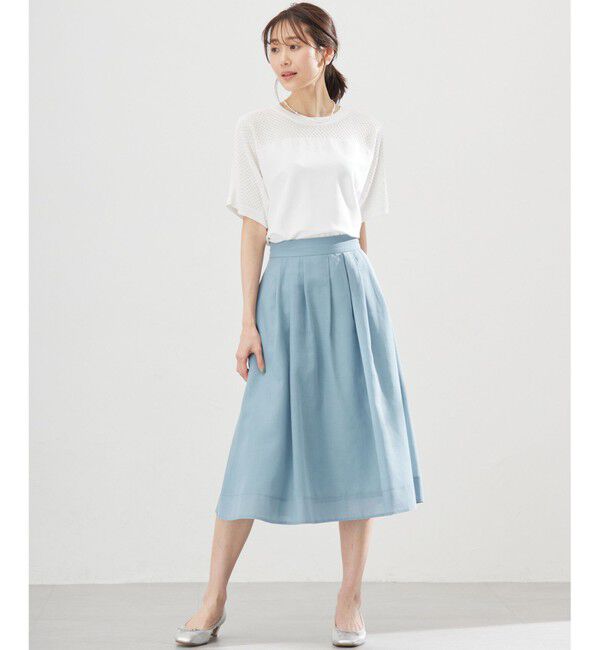 組曲「【WEB限定】メッシュ切り替えドルマン ニット」|ニット・セーター|