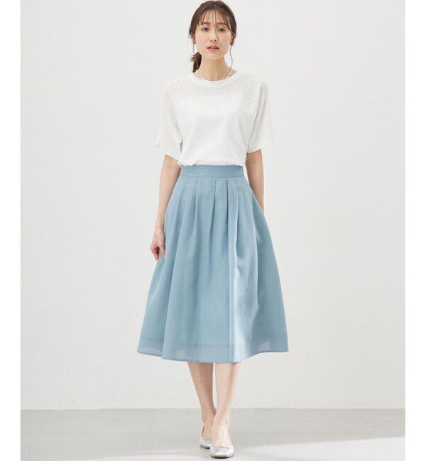 組曲「【WEB限定】メッシュ切り替えドルマン ニット」|ニット・セーター|