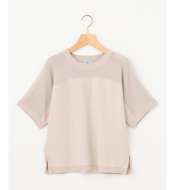 組曲「【WEB限定】メッシュ切り替えドルマン ニット」|ニット・セーター|