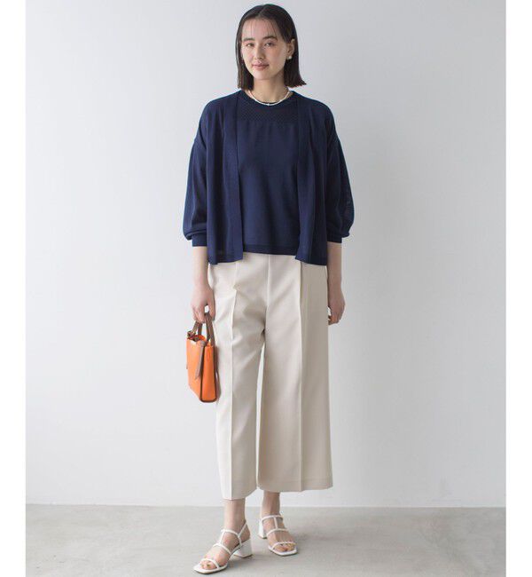 組曲「【WEB限定】メッシュ切り替えドルマン ニット」|ニット・セーター|