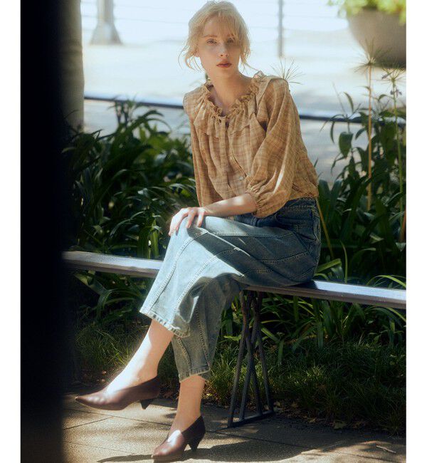 組曲「ライトトロピカルロールネック ブラウス」|シャツ・ブラウス|