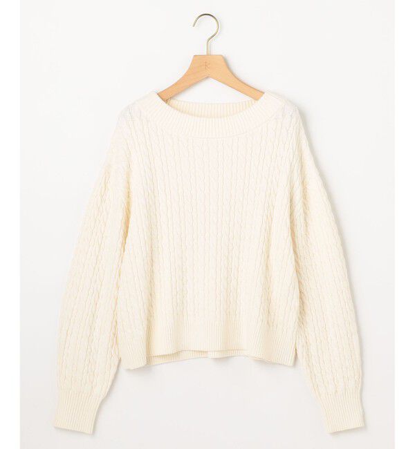 組曲「【加藤ローサさん着用】コットンカシミヤMIX ケーブル ニット」|ニット・セーター|