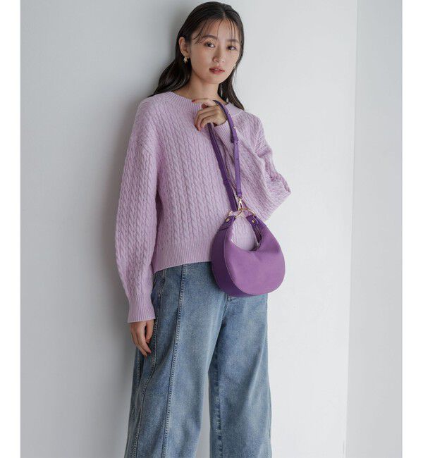 組曲「【加藤ローサさん着用】コットンカシミヤMIX ケーブル ニット」|ニット・セーター|