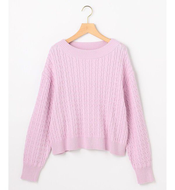 組曲「【加藤ローサさん着用】コットンカシミヤMIX ケーブル ニット」|ニット・セーター|