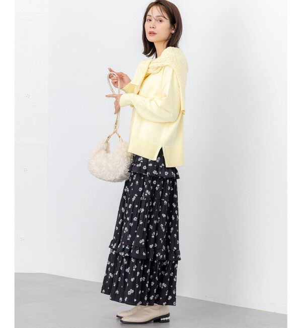 組曲「【加藤ローサさん着用】コットンカシミヤMIX ケーブル ニット」|ニット・セーター|