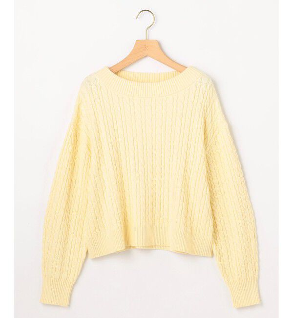 組曲「【加藤ローサさん着用】コットンカシミヤMIX ケーブル ニット」|ニット・セーター|