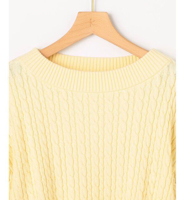 組曲「【加藤ローサさん着用】コットンカシミヤMIX ケーブル ニット」|ニット・セーター|