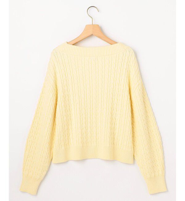 組曲「【加藤ローサさん着用】コットンカシミヤMIX ケーブル ニット」|ニット・セーター|