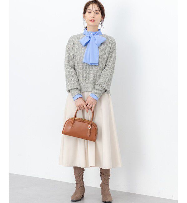 組曲「【加藤ローサさん着用】コットンカシミヤMIX ケーブル ニット」|ニット・セーター|