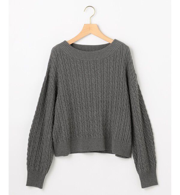 組曲「【加藤ローサさん着用】コットンカシミヤMIX ケーブル ニット」|ニット・セーター|