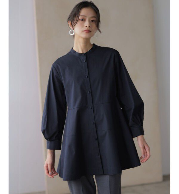 組曲「【前後着用可】コンパクトシャーティング チュニックブラウス」|シャツ・ブラウス|