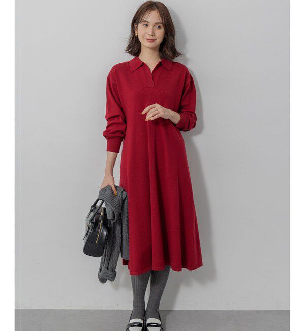 組曲「【加藤ローサさん着用】スキッパーニット ワンピース」|ワンピース|