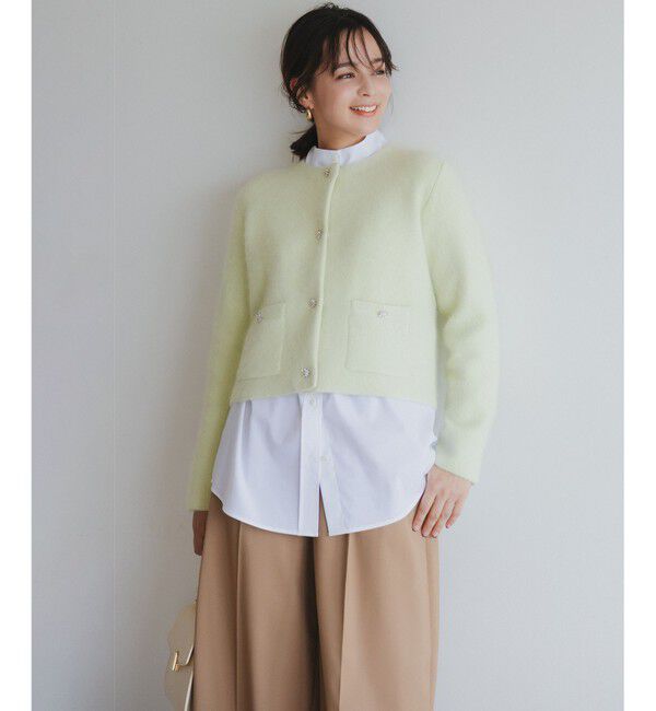 組曲「【加藤ローサさん着用 / 前後着用可】コットンタッチシャーティング刺繍入り ブラウス」|シャツ・ブラウス|