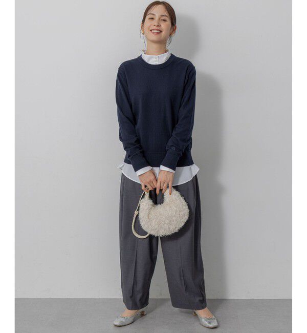 組曲「【加藤ローサさん着用 / 前後着用可】コットンタッチシャーティング刺繍入り ブラウス」|シャツ・ブラウス|