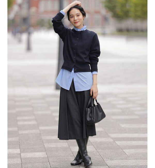 組曲「【加藤ローサさん着用 / 前後着用可】コットンタッチシャーティング刺繍入り ブラウス」|シャツ・ブラウス|