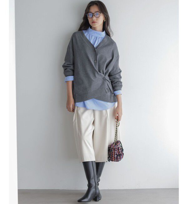 組曲「【加藤ローサさん着用 / 前後着用可】コットンタッチシャーティング刺繍入り ブラウス」|シャツ・ブラウス|