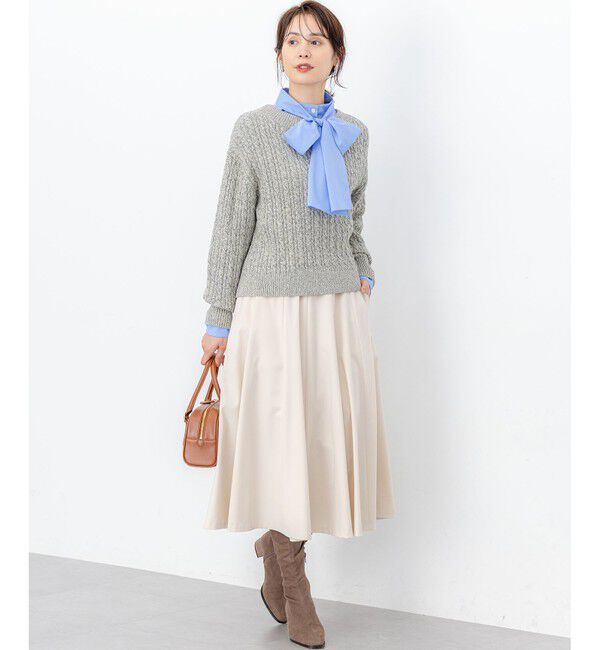 組曲「【加藤ローサさん着用 / 前後着用可】コットンタッチシャーティング刺繍入り ブラウス」|シャツ・ブラウス|