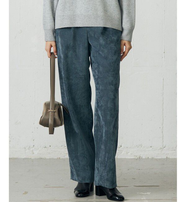 自由区「【カタログ掲載】ソフトコーデュロイワイド パンツⅡ」|その他|ダルブルー