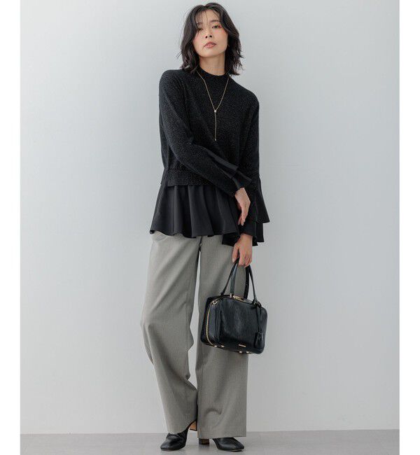 23区「【VERY3月号掲載/洗える】TRコンフォートストレッチ ワイドパンツ」|その他|